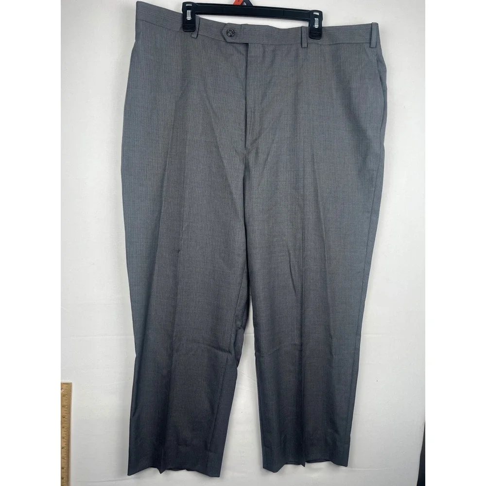 Jos. A. Bank Suit Mens Grey Textured 2 Piece Blazer Trousers Set 41x29.5